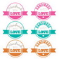 Постоянная ссылка на Винтажные значки о любви в Adobe Illustrator