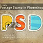 Постоянная ссылка на Текстовый эффект почтовой марки в Adobe Photoshop