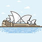 Постоянная ссылка на Сиднейский Оперный Театр в Adobe Illustrator