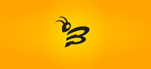 стильная лого пчела